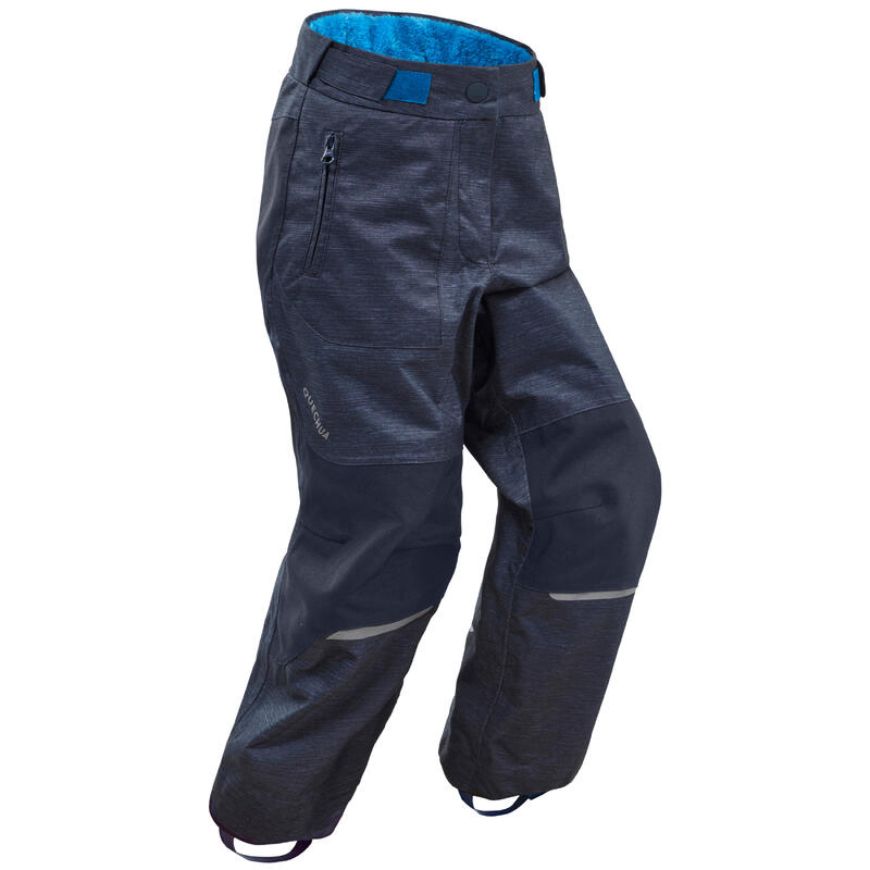 Poza Pantalon Iarnă Impermeabil Călduros Drumeție pe zăpadă SH500 U-WARM Bleumarin Băieți 2-6 ani - imagine mare 2