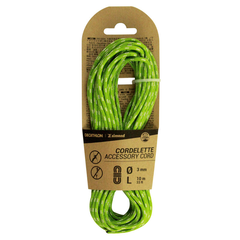 Poza Cordelină Escaladă/Alpinism 3 mm x 10 m Verde - imagine mare 4