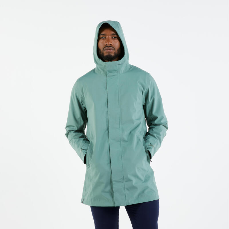 Poza Geacă impermeabilă anti-vânt navigație 300 Kaki Bărbați - imagine mare 2