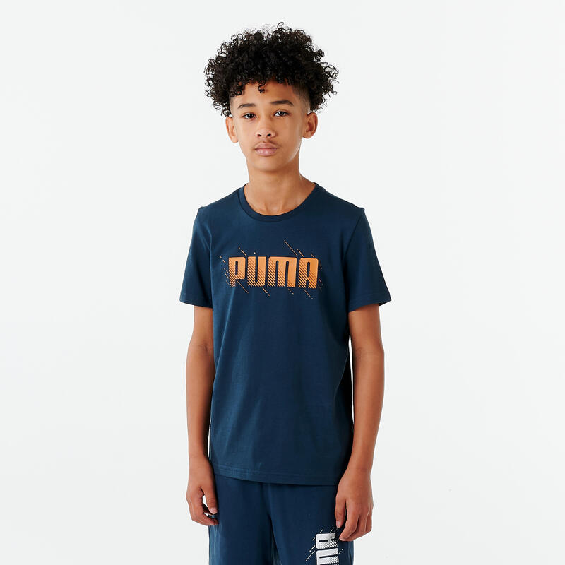 Poza Tricou Educație fizică Puma Albastru cu imprimeu Băieți - imagine mare 2