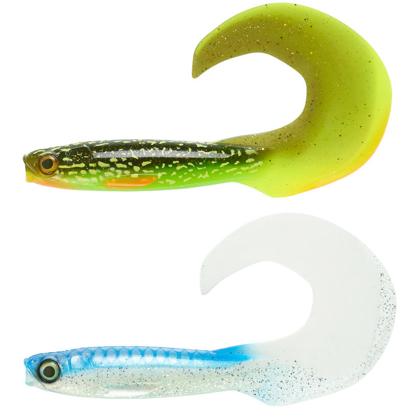 Poza KIT Nălucă flexibilă pescuit la răpitori știucă ROGENGRUB 180 Albastru/roșu - imagine mare 4