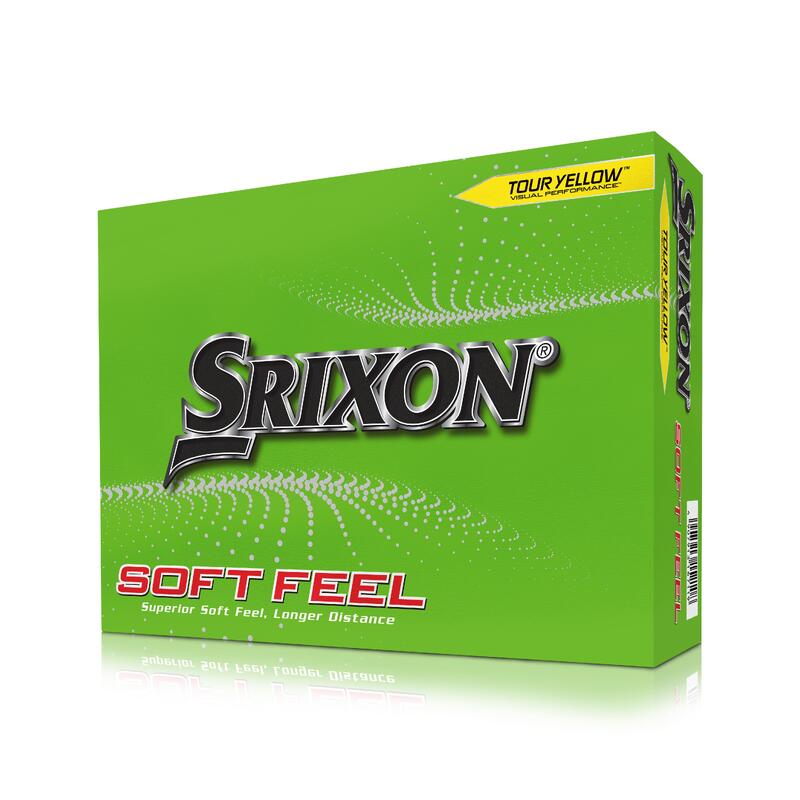 Poza Minge Golf Srixon Soft Feel Galben x12 - imagine mare 2