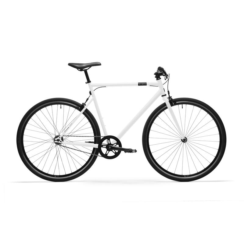Poza Bicicletă de oraș ELOPS SINGLE SPEED 500 Alb - imagine mare 2