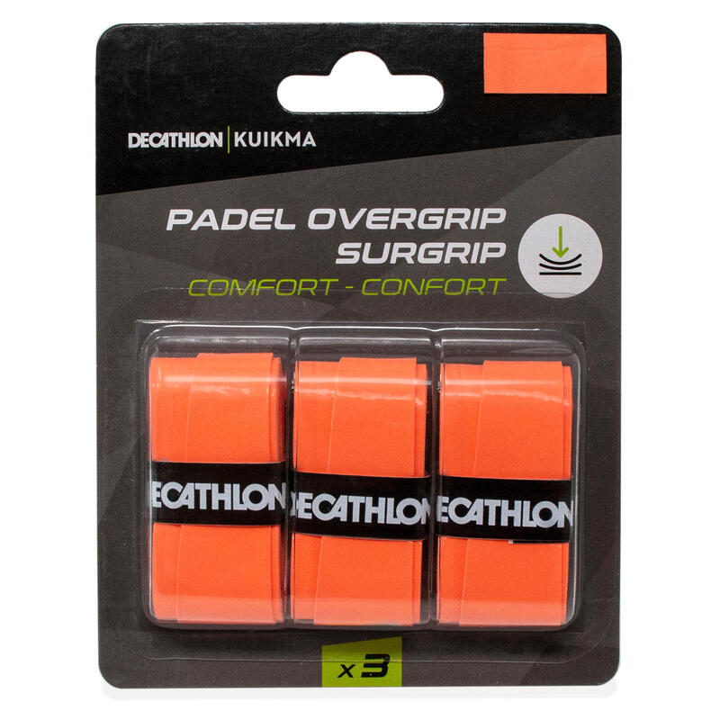 Set de 3 OVERGRIP Padel CONFORT Portocaliu