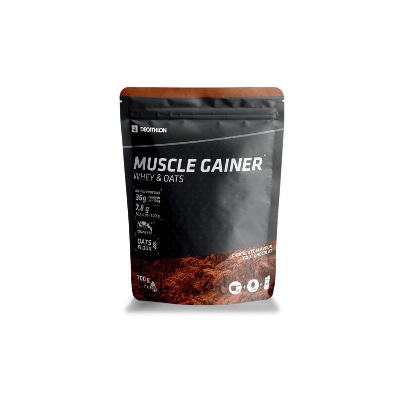 Poza PROTEINĂ MUSCLE GAINER CHOCOLAT WHEY & OVĂZ 700g - imagine mare 1