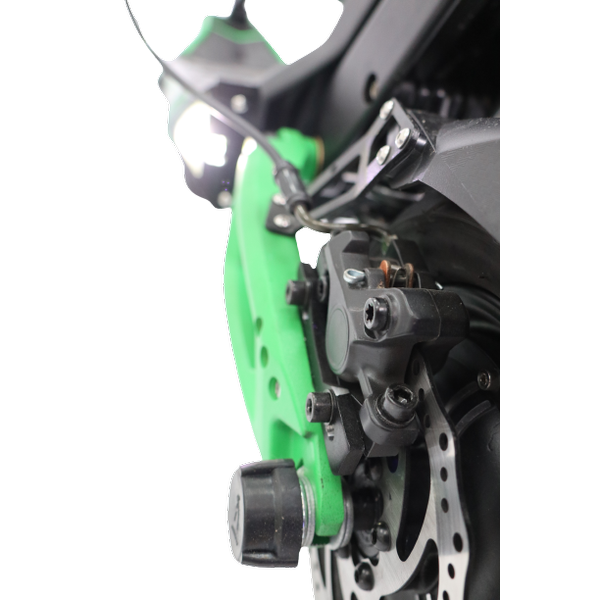 Poza Trotineta electrica SPEEDXMAN GREEME, Viteza 83 Km/h, Autonomie 95Km, Motor 2 x 1600W, Frane hidraulice pe disc, Roti 10", baterie 60V/32Ah LG (Negru/Verde) - imagine mare 12