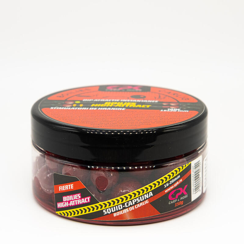 Poza BOILIES CARLIG Squid Căpșună 150 G 16/20 MM - imagine mare 2