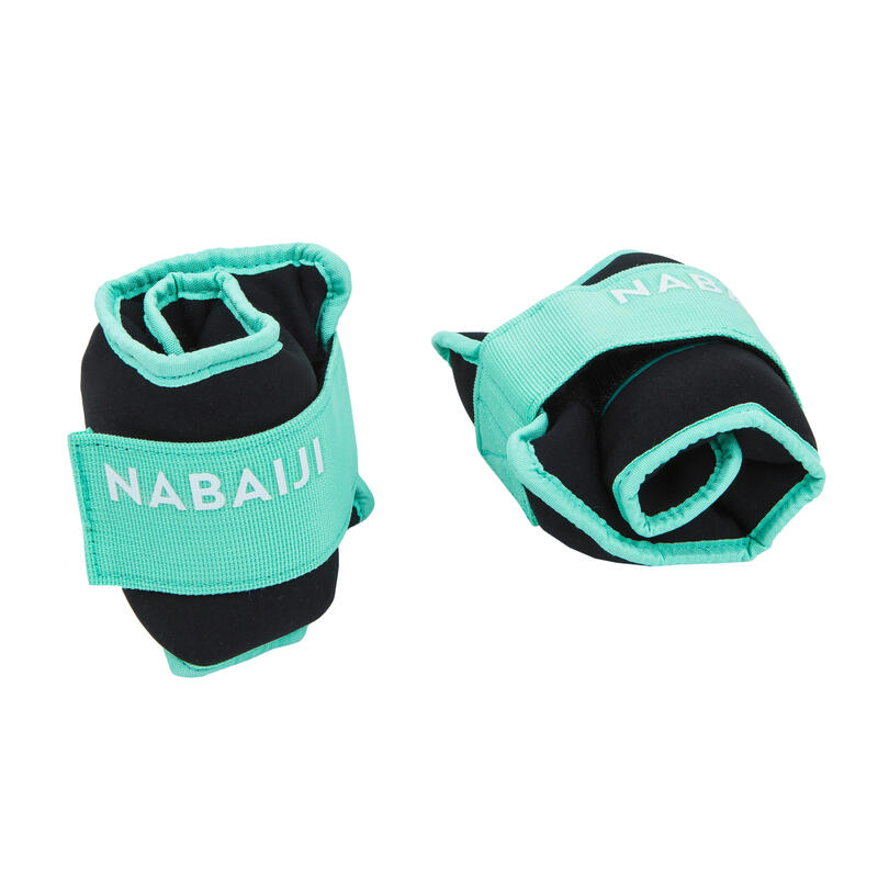 Set 2 brățări lestate aquagym 2*0,5 kg Verde