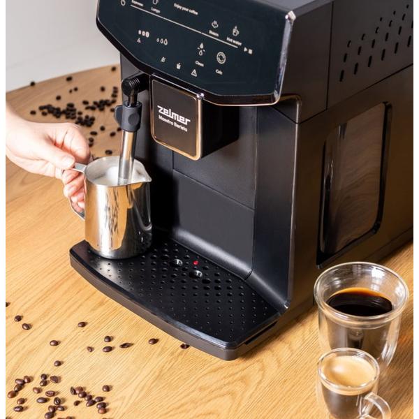 Poza Espressor Zelmer ZCM8121, 1550 W, Presiune 20 Bar, 2 L (Negru)