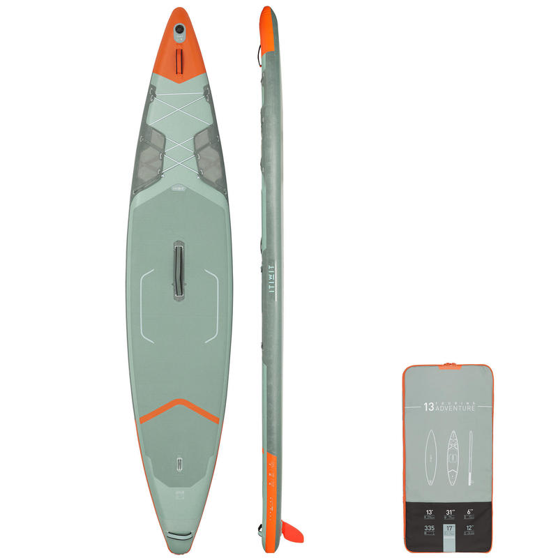 Poza Stand Up Paddle Gonflabil X500 1 loc 13"-31' Verde - imagine mare 2