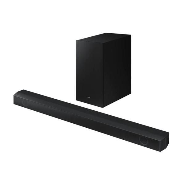 Poza Soundbar Samsung HW-B550/EN, 2.1, 410W, Dolby Digital, Subwoofer Wireless, HDMI, Bluetooth, USB, Negru