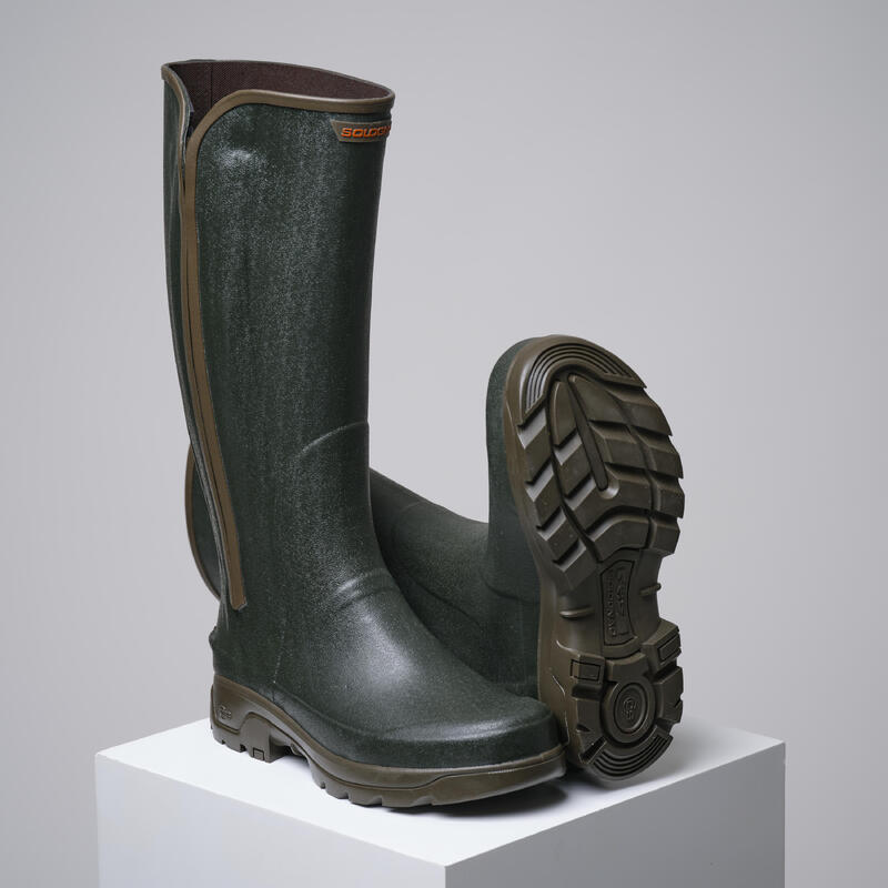 Poza Cizme cu fermoar și întărituri 540 Verde - imagine mare 2