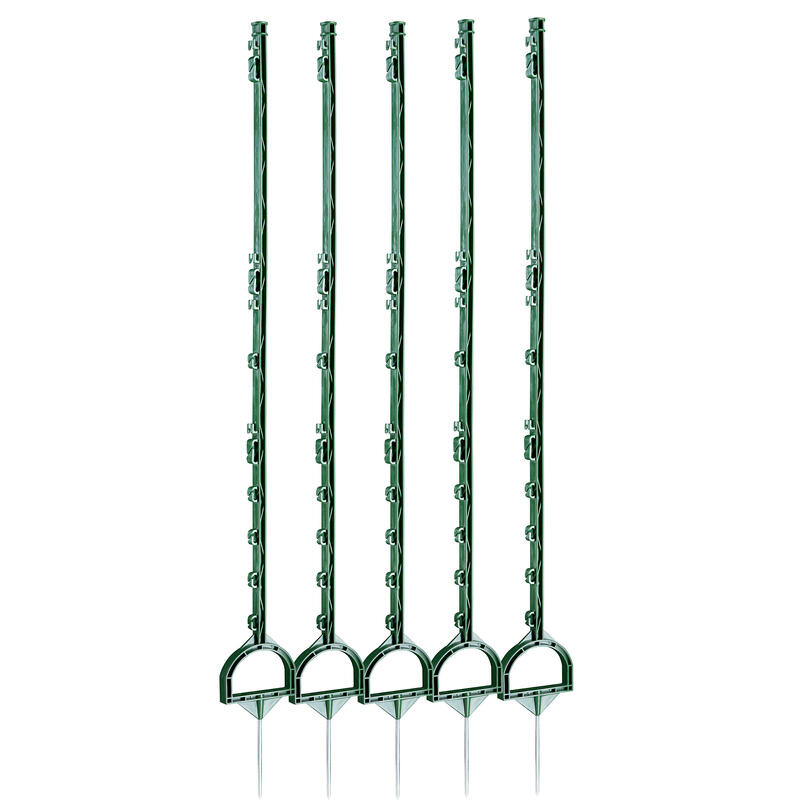 Set Ţăruşi Plastic Echitaţie Verde 160 cm x 5