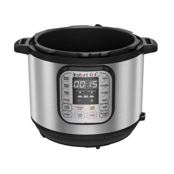 Poza Multicooker Instant Pot Duo 6, 1000 W, 14 programe presetate, 5.7 L, Capac detasabil, Functie manuala (Negru/Argintiu) - imagine mare 5