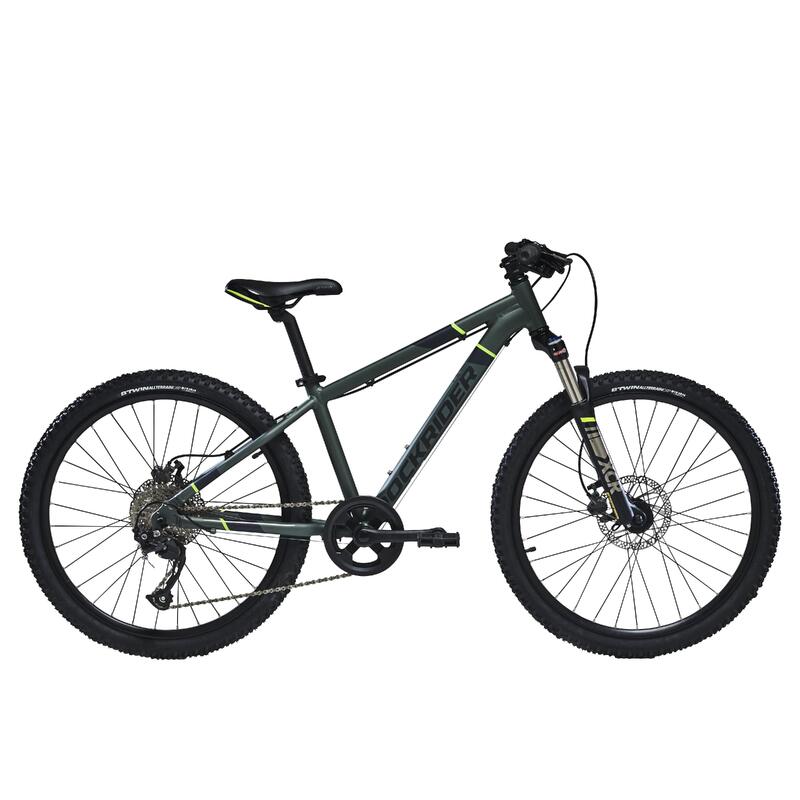 Poza Bicicletă MTB Rockrider ST 920 24" Verde Copii 9-12 ani - imagine mare 3