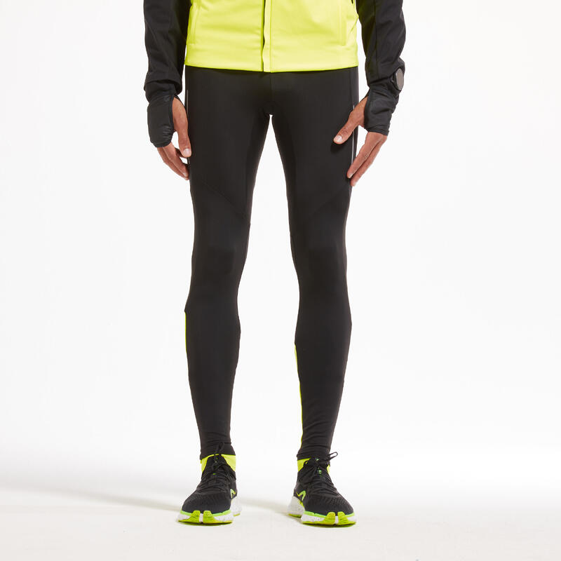 Poza Colanţi Călduroși Alergare pe asfalt Warm Ediție limitată Negru-Galben Bărbaţi - imagine mare 2