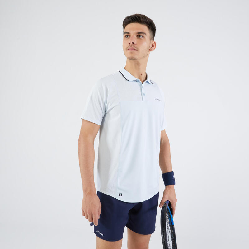 Poza Tricou Polo Tenis DRY Gri-Negru Bărbaţi - imagine mare 2