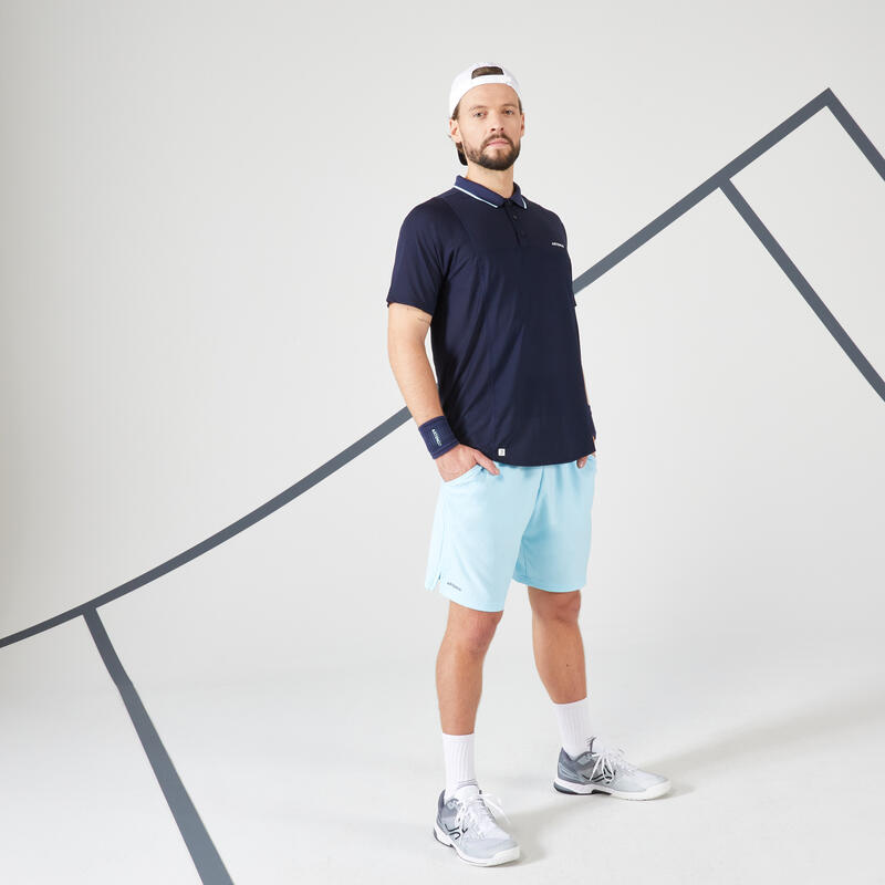 Poza Tricou Polo Tenis Dry Bleumarin-Albastru Bărbați - imagine mare 2
