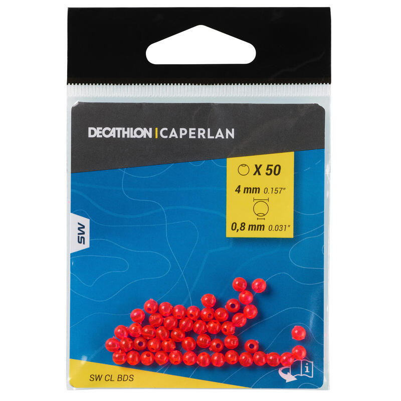 Poza Perle pescuit surfcasting roșu 4mm - imagine mare 5