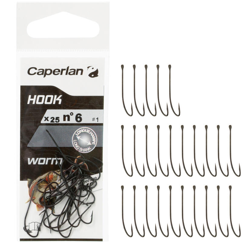 Poza Cârlige Simple Pescuit Special Worm - imagine mare 2