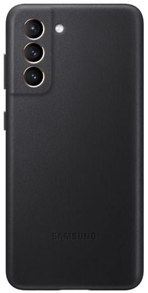 Poza Protectie Spate Samsung Leather Cover EF-VG991LBEGWW pentru Samsung Galaxy S21 (Negru) - imagine 1