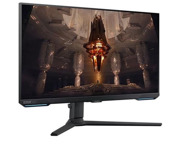 Poza Monitor Gaming IPS LED Samsung Odyssey G7 28" LS28BG700EPXEN, Ultra HD (3840 x 2160), HDMI, DisplayPort, AMD FreeSync, Nvidia G-Sync, Pivot, Boxe, 144 Hz, 1 ms (Negru) - imagine mare 2