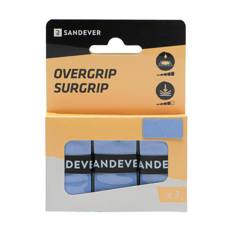 Poza Set 3 Overgrip Tenis pe plajă BTO500 Albastru - imagine mare 2