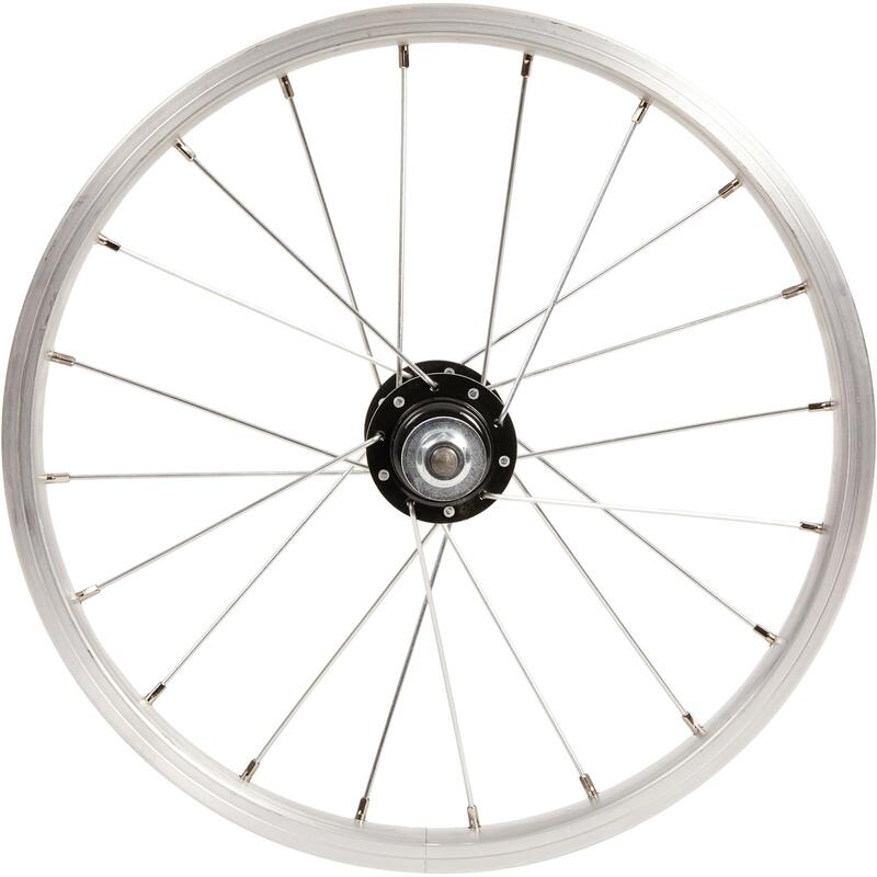 Poza Roată spate bicicletă copii 16 inch frână tambur/v-brake Gri - imagine mare 2