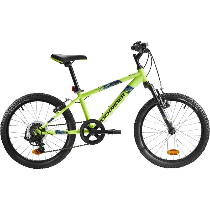 Poza Bicicletă MTB Rockrider ST500 20" Galben fluo Copii 6-9 ani - imagine mare 4