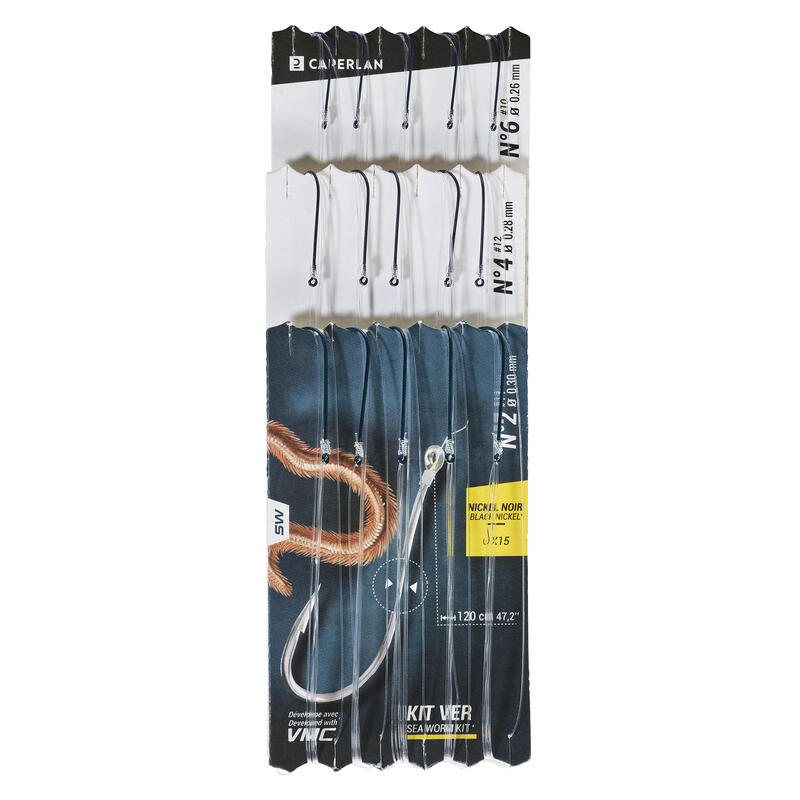 Poza Cârlige montate cu inel de prindere KIT VERS pescuit marin - imagine mare 2