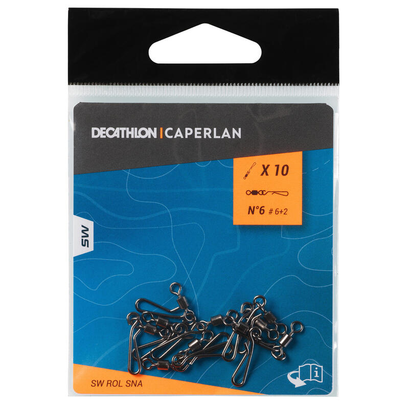 Poza Vârtej agrafă pescuit surfcasting SW ROL SNA N°6 - imagine mare 3