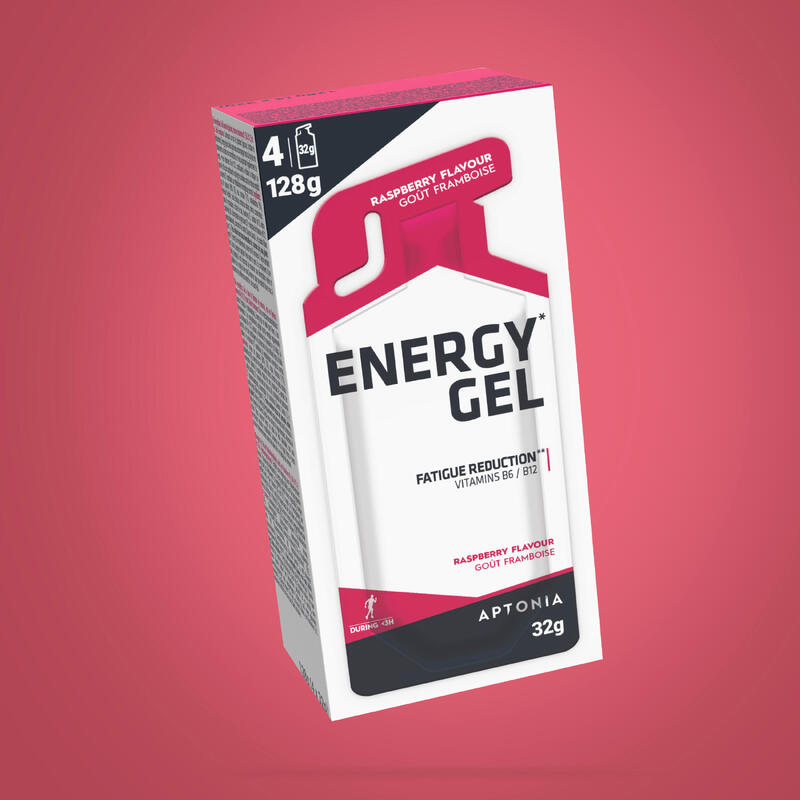 Poza Gel Energizant ENERGY GEL Zmeură 4x32g - imagine mare 1