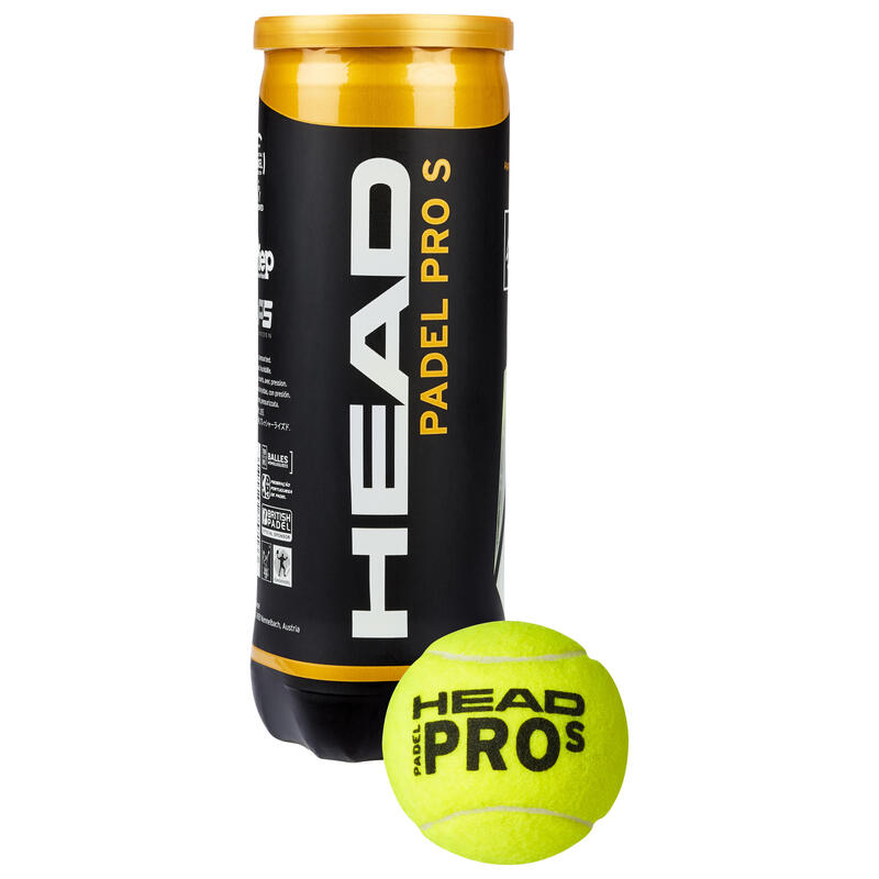 Set 3 Mingi Padel Head PRO S Galben