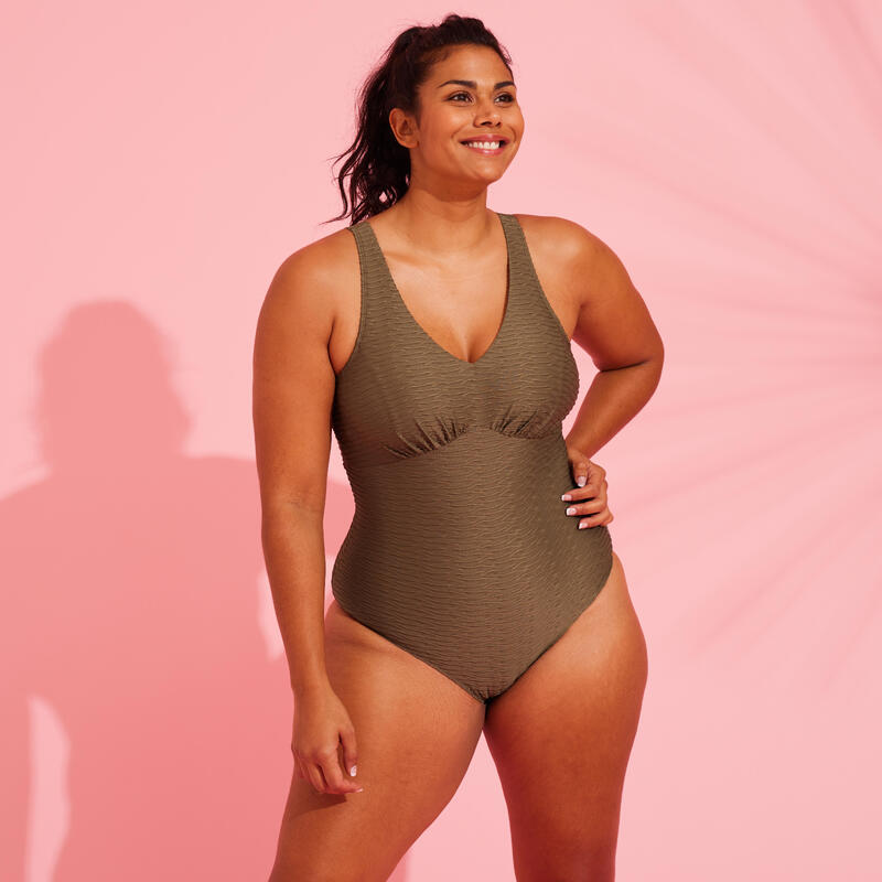 Costum de baie întreg Aquagym SALENTO kaki Damă