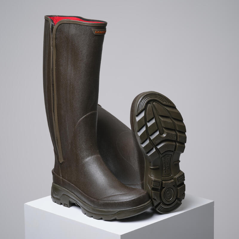 Poza CIZME CĂLDUROASE CAUCIUC NEOPREN CU FERMOAR 540 - imagine mare 1