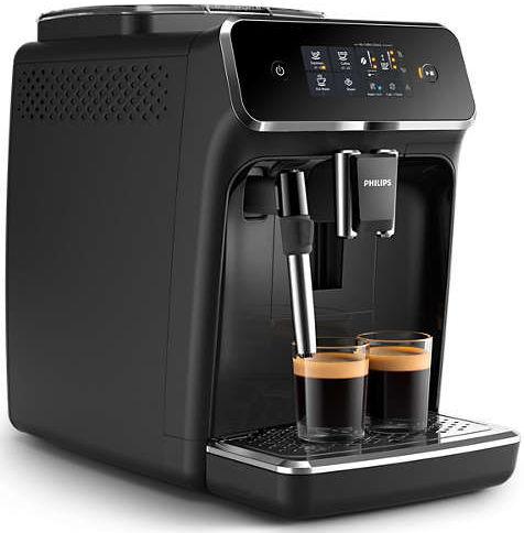 Poza Espressor Automat Philips Series 2000 EP2221/40, 15 bar, 12 Setari de macinare, Afisaj tactil, Rezervor 1.8 l, Setare Eco (Negru lucios)