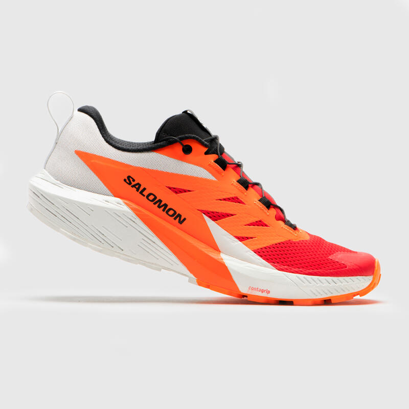 Poza ÎNCĂLȚĂMINTE TRAIL RUNNING SALOMON SENSE RIDE 5 M GRI/ROȘU - imagine mare 2