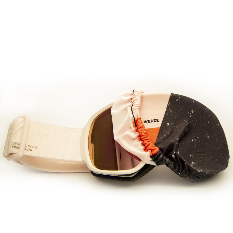 Poza Husă ochelari schi/snowboard P100 Roz - imagine mare 1