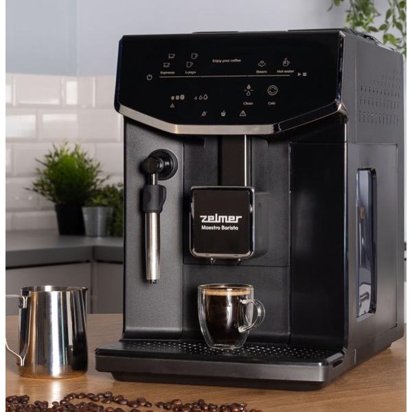 Poza Espressor Zelmer ZCM8121, 1550 W, Presiune 20 Bar, 2 L (Negru) - imagine mare 2