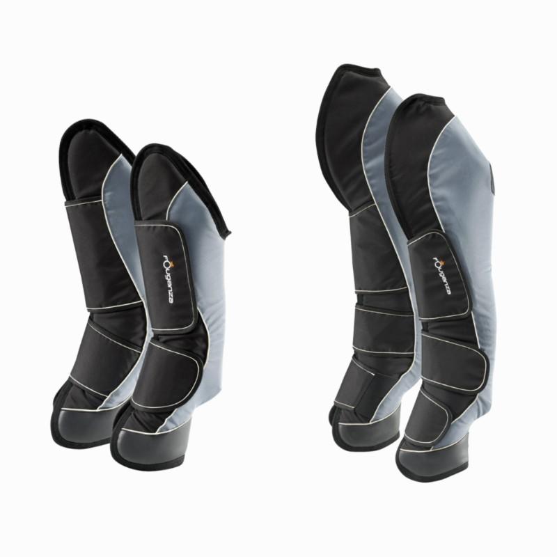 Poza 4 Jambiere de Transport Echitaţie Traveller 500 Negru/Gri Cal - imagine mare 2