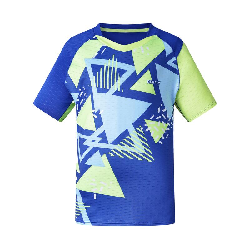 Tricou Badminton 560 Albastru Copii