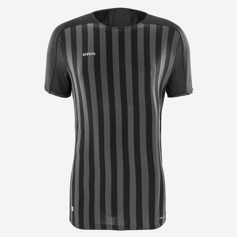 Poza Tricou Fotbal VIRALTO SOLO Negru-Gri Adulți - imagine mare 1