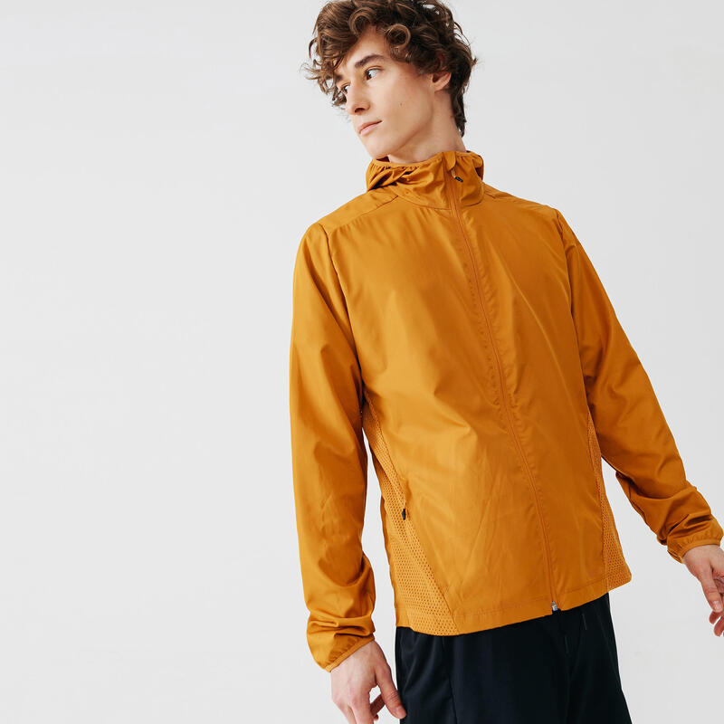 Poza Jachetă protecție vânt Alergare Jogging Run Wind Maro Bărbați - imagine mare 2