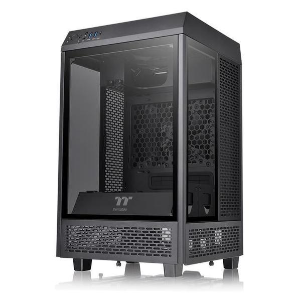 Poza Carcasa Thermaltake The Tower 100, Tempered Glass, Mini Tower (Negru) - imagine mare 5