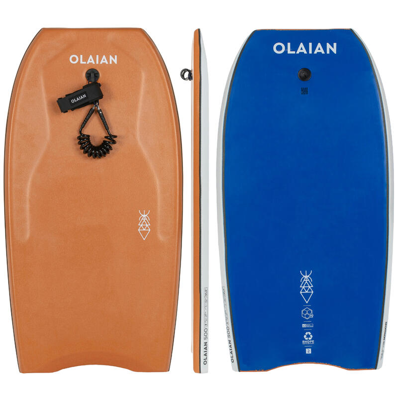 Poza Bodyboard 500 Maro Albastru cu leash (coardă) inclus - imagine mare 2