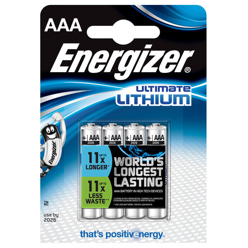 Poza Set 4 Baterii Energizer LR3-AAA Litiu - imagine mare 1