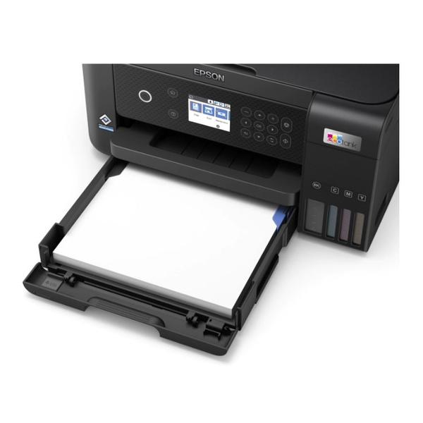 Poza Multifunctional Epson EcoTank L6260, inkjet, A4, 15ppm, Duplex, USB, Retea, Wireless (Negru)