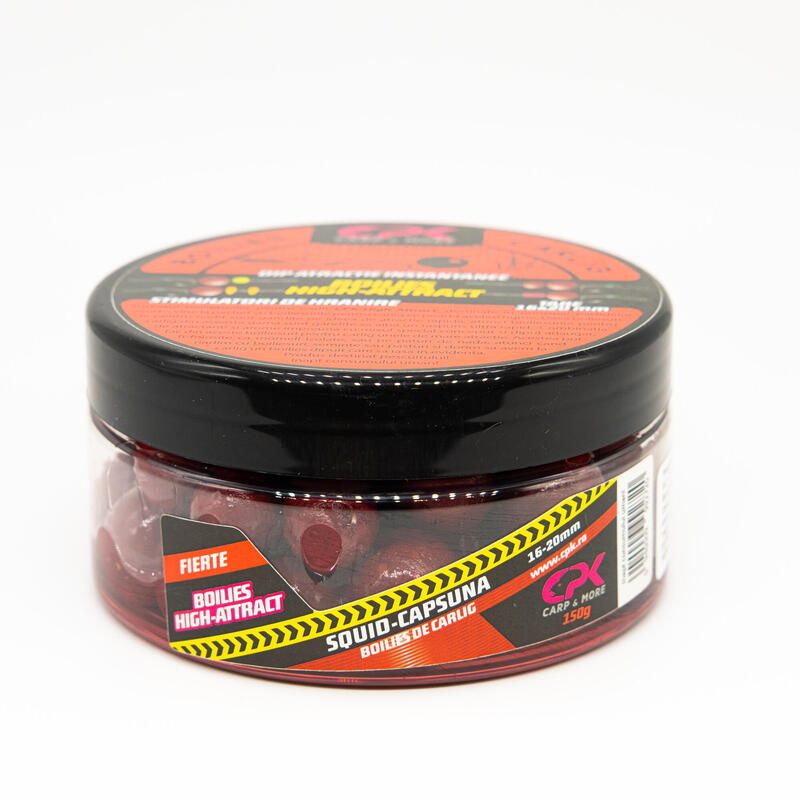 Poza BOILIES CARLIG HA CAPSUNA + PESTE FIERTE 150G 16/20MM - imagine mare 2