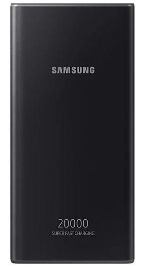 Poza Acumulator Extern Samsung EB-P5300XJEGEU, 20000 mAh, Super Fast Charge, PD 3.0, 25W, 1 x USB, 2 x USB-C (Negru) - imagine mare 1