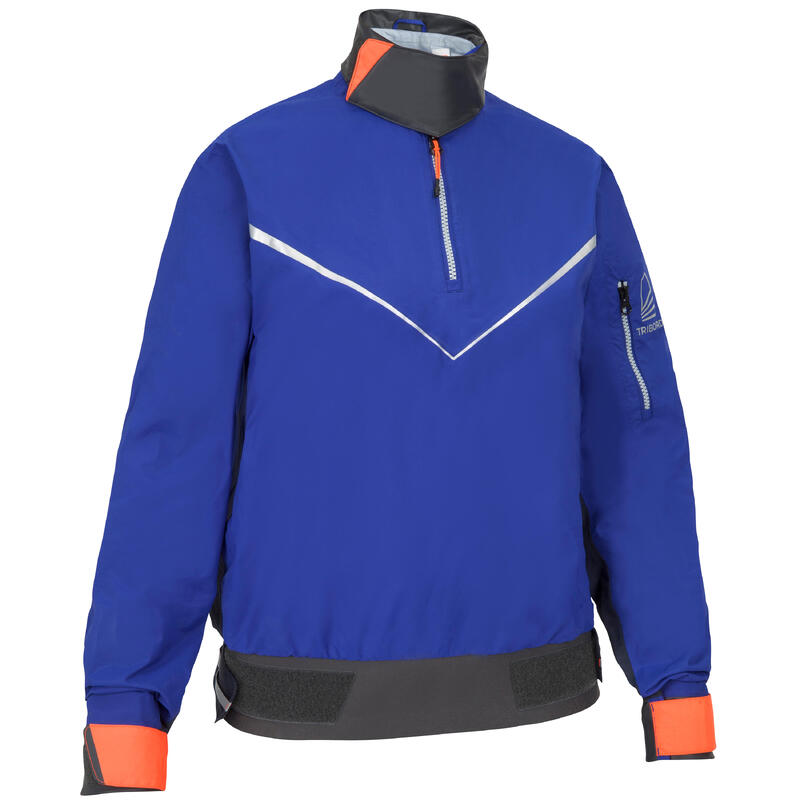 Poza Jachetă Protecție vânt Dinghy 500 Albastru-Roșu Damă - imagine mare 1